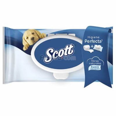Imagen de Papel Higiénico Húmedo Scott x 48 und