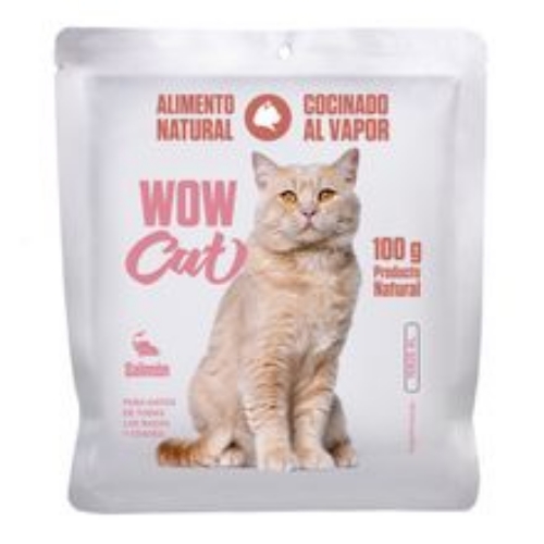 Imagen de Alimento húmedo para gato WOW CAT salmón x100 g