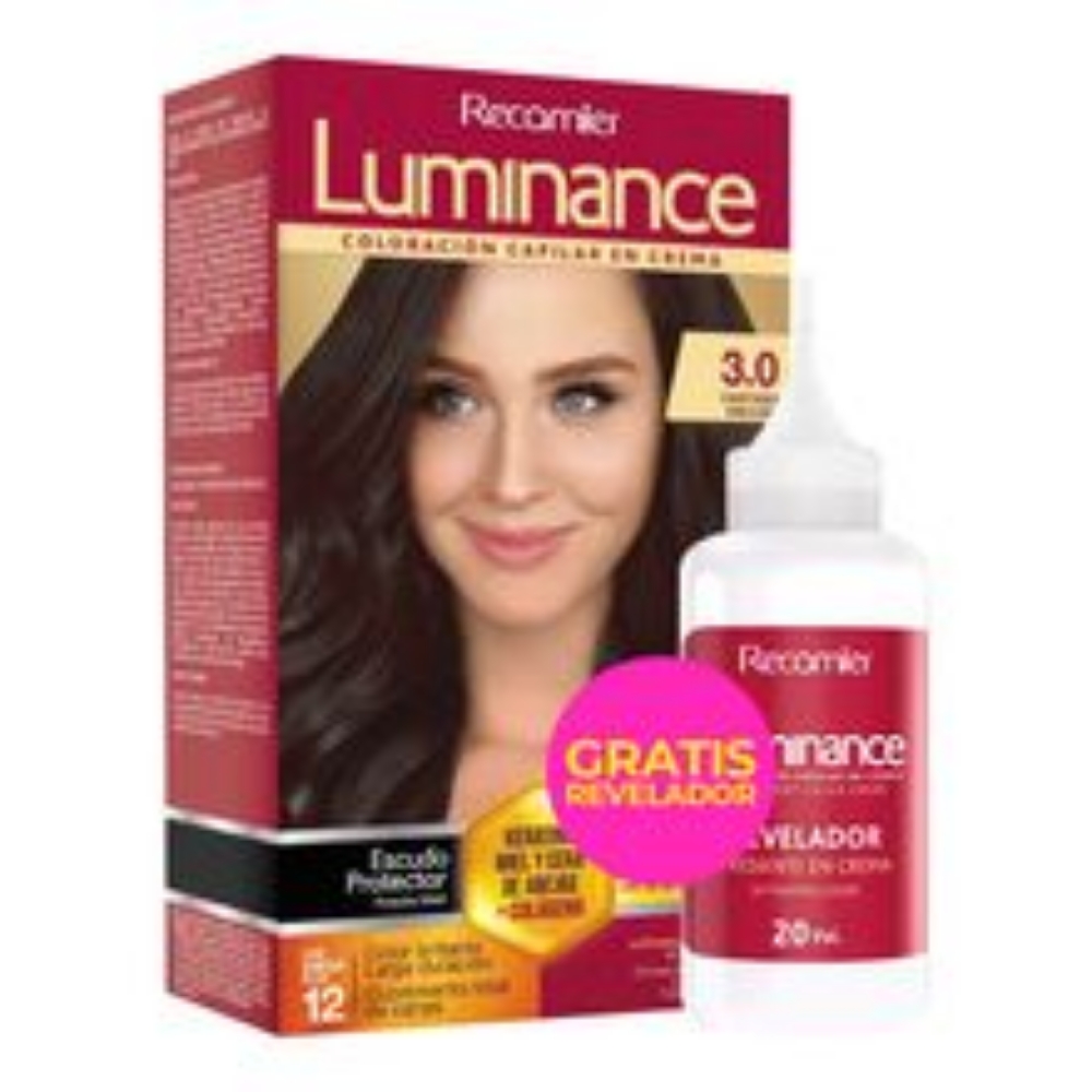 Imagen de Tinte LUMINANCE castaño oscuro + revelador precio especial N.° 2.8