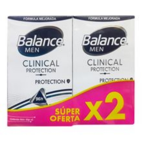 Imagen de Desodorante BALANCE clinical hombre 2 unds x50 g c/u