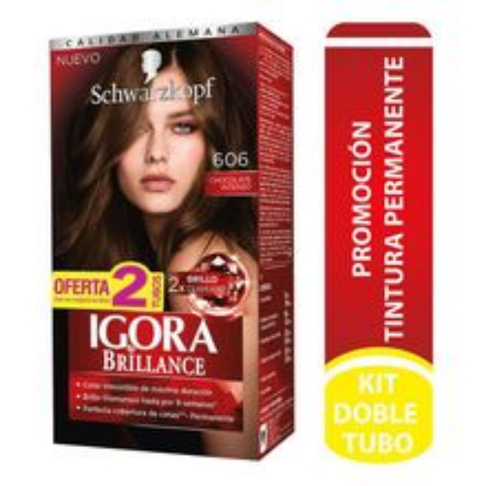Imagen de Tinte IGORA brillance chocolate intenso precio especial N.° 606