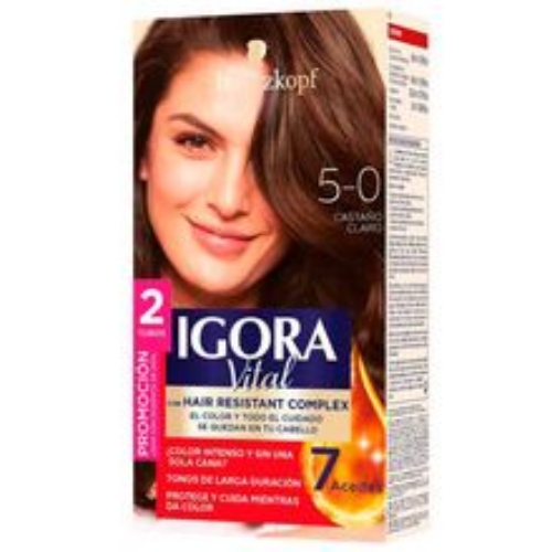 Imagen de Tinte IGORA vital castaño claro 2 tubos N.° 5.0