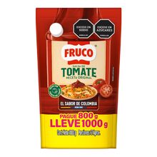 Salsa tomate FRUCO pague 800 g lleve 1000 g
