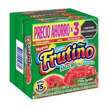 Gelatina FRUTIÑO Fresa-Sandía, Fresa Y Frutos Rojos 3 unds x14 g c/u