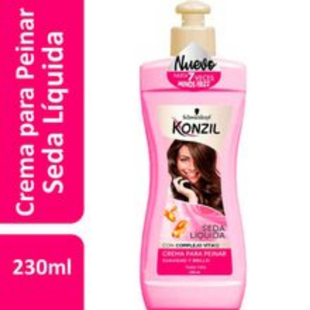 Imagen de Crema para peinar KONZIL seda líquida y vitamina doce x230 ml