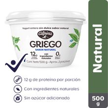 Yogurt griego ALPINA sin azúcar x500 g