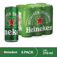 Cerveza HEINEKEN 6 unds x310 ml c/u
