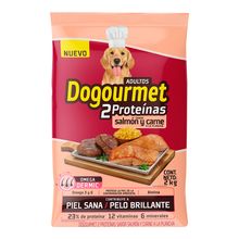 Alimento para perro DOGOURMET salmon y carne x2000 g