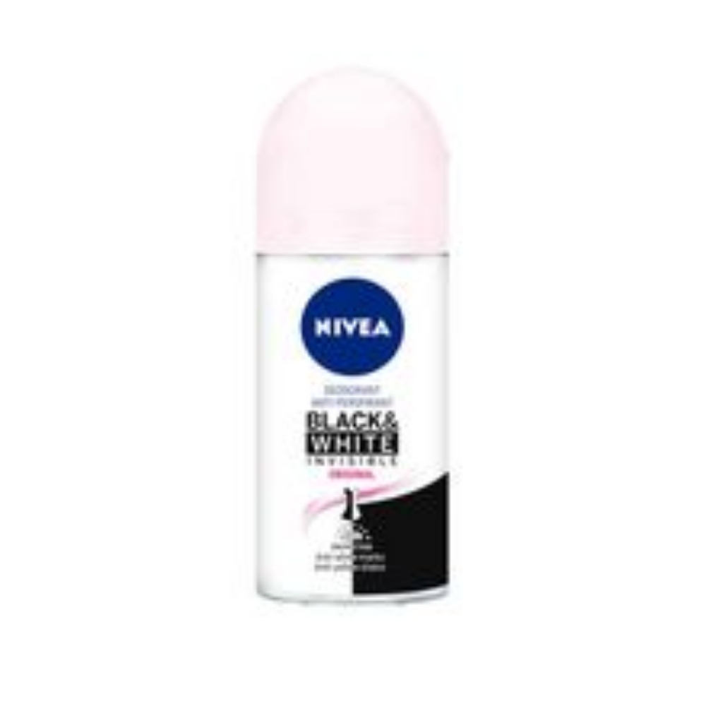 Imagen de Desodorante NIVEA black white clear femenino roll-onx50 ml