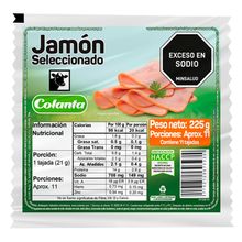 Jamón COLANTA cerdo x225 g