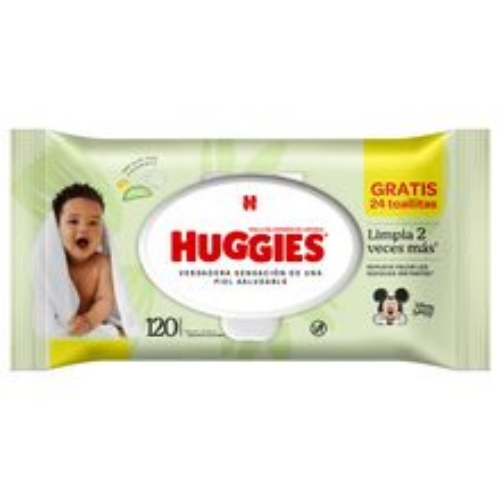 Imagen de Toallitas húmedas HUGGIES limpieza efectiva x120 unds