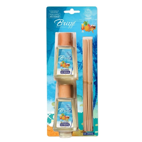 Imagen de Ambientador BRIZZE palitos rattán caribe (120  ml)