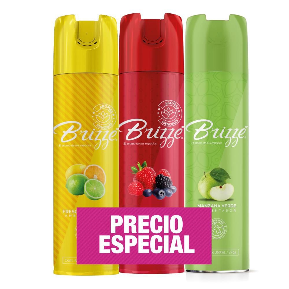 Imagen de Ambientador BRIZZE mix aerosol aromas surtidos (3  und)