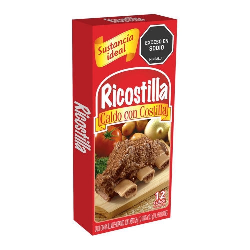 Imagen de Caldo de costilla RICOSTILLA 12 cubos (126  gr)