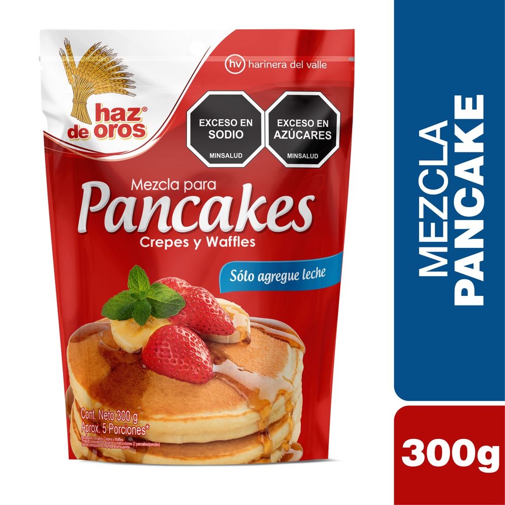 Imagen de Mezcla HAZ DE OROS pancakes, crepes o waffles (300  gr)