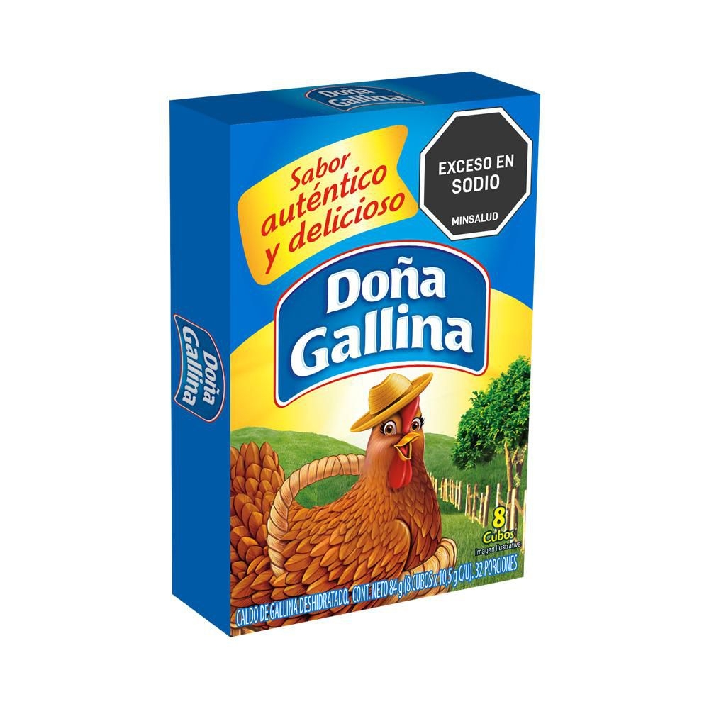 Imagen de Caldo de gallina DONA GALLINA 8 cubos (84  gr)