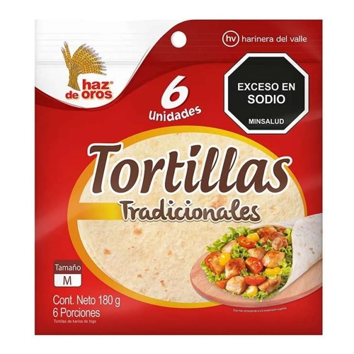 Imagen de Tortillas HAZ DE OROS x180 g