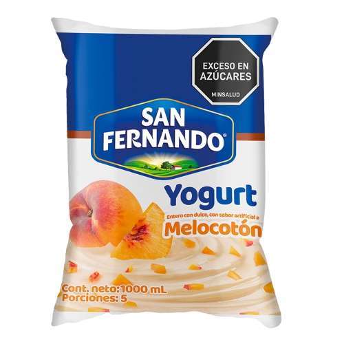 Imagen de Yogurt SAN FERNANDO melocotón x1000 ml