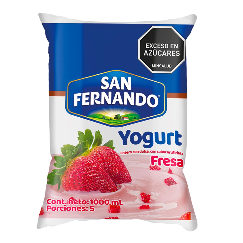 Imagen de Yogurt SAN FERNANDO fresa x1000 ml