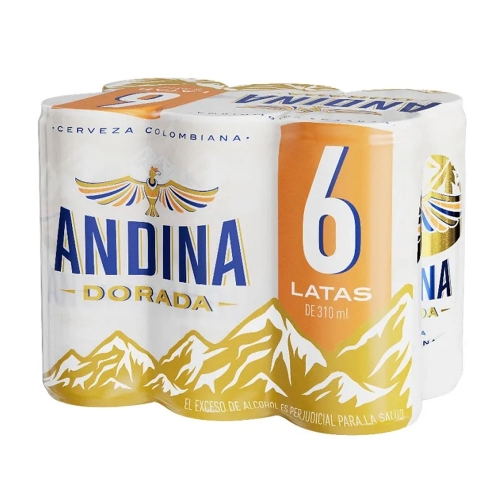 Imagen de Cerveza ANDINA 6 unds x310 ml c/u