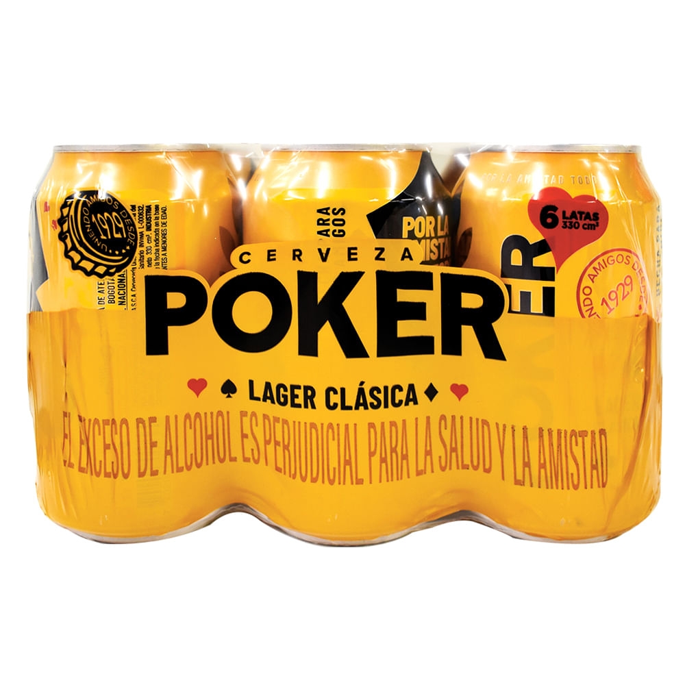 Imagen de Cerveza POKER 6 unds x330 ml