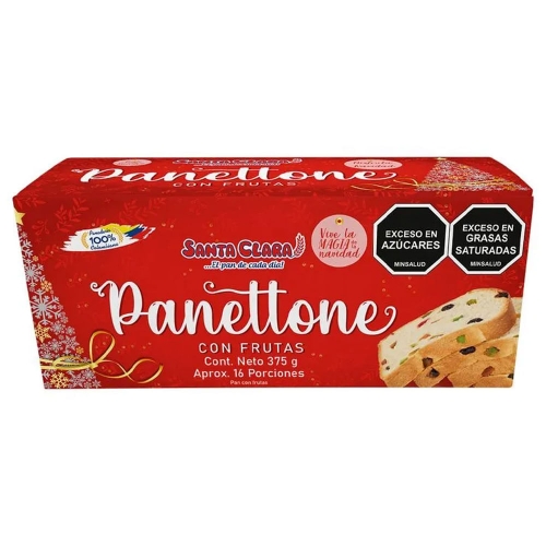 Imagen de Panettón SANTA CLARA con frutas x375 g