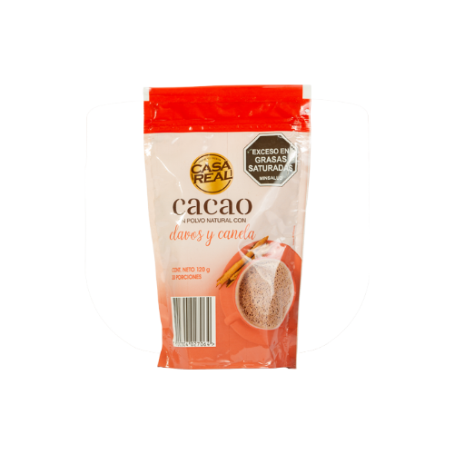 Imagen de CACAO LIGHT CLAVOS Y CANELA CASA REAL 120 G...