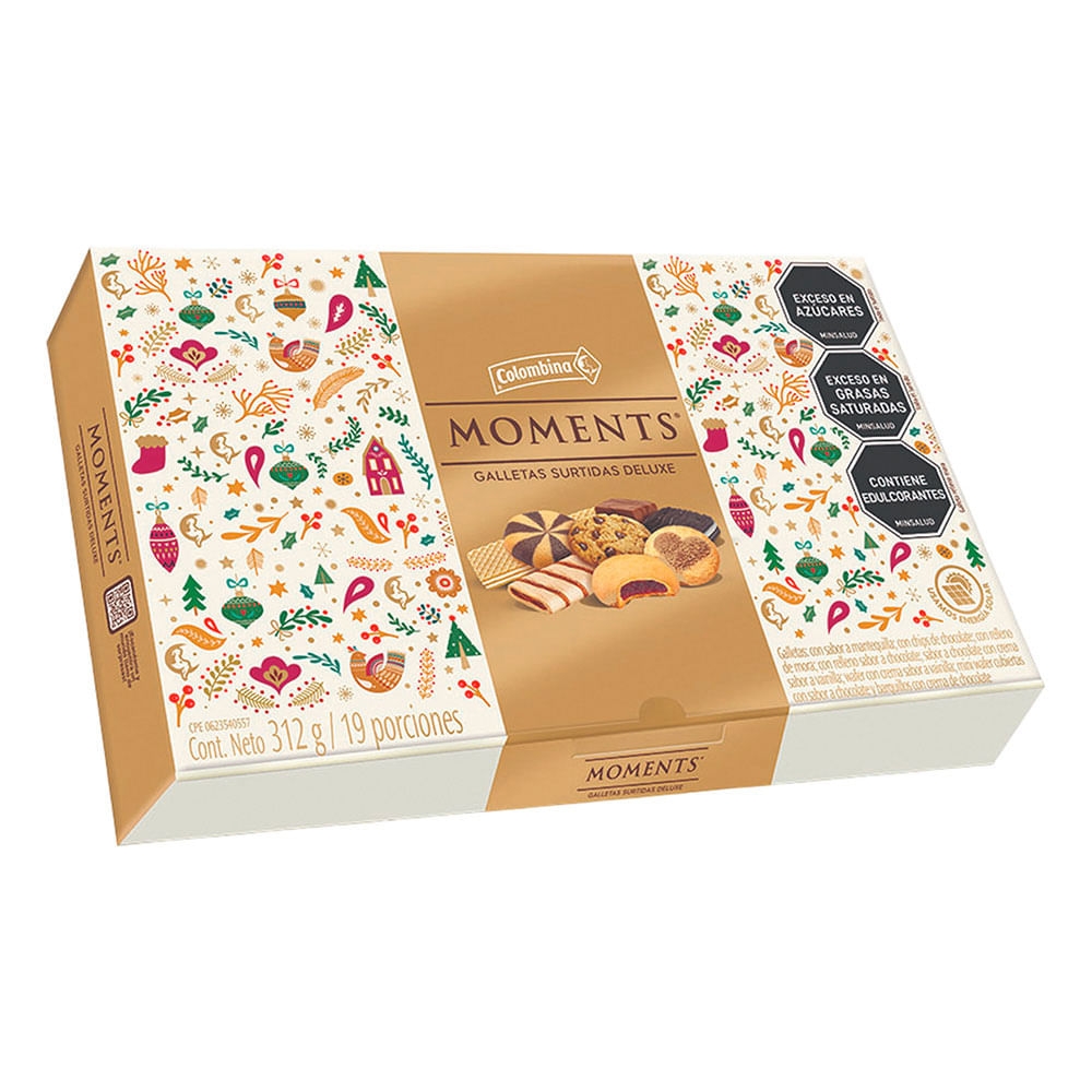 Imagen de Galletas colombina MOMENTS fancy x312 g