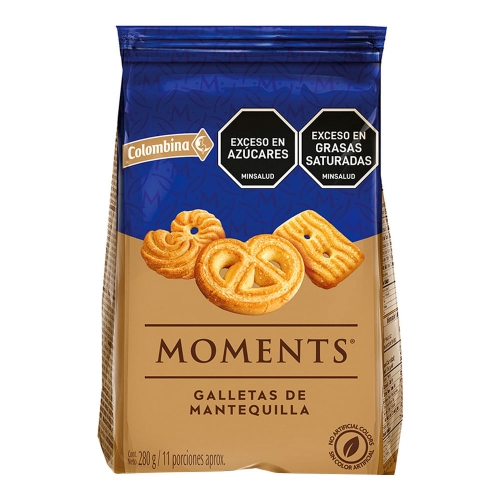 Imagen de Galletas COLOMBINA moments x280 g