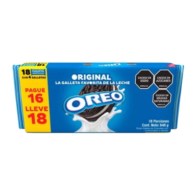 Imagen de Galletas OREO original pague 16 lleve 18 x36 g c/u