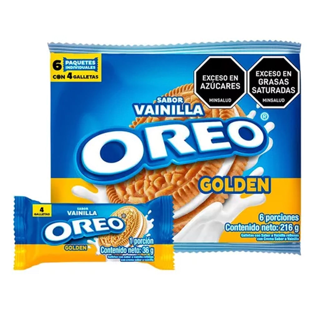 Imagen de Galleta OREO golden 6 unds x36 g c/u