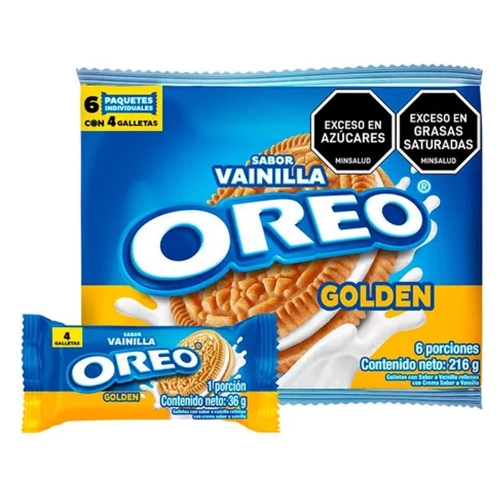 Imagen de Galleta OREO golden 6 unds x36 g c/u
