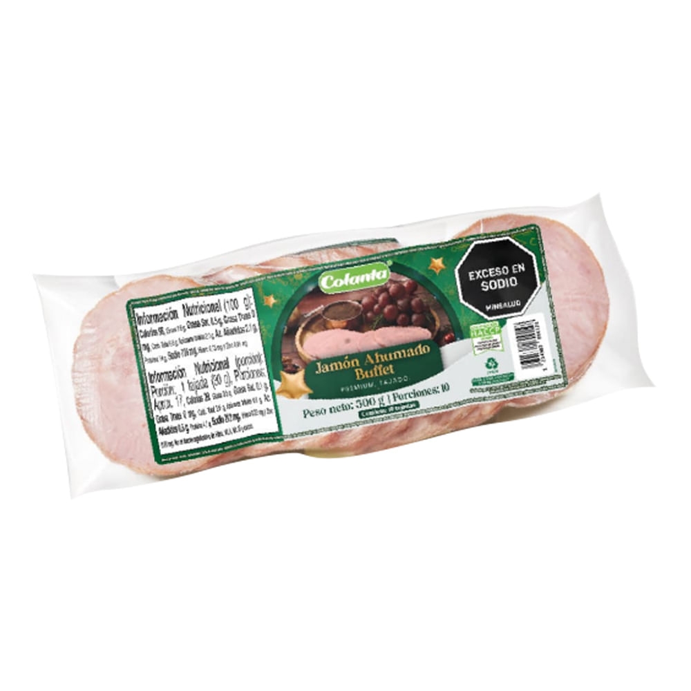 Imagen de Jamón COLANTA tipo buffet tajado x500 g