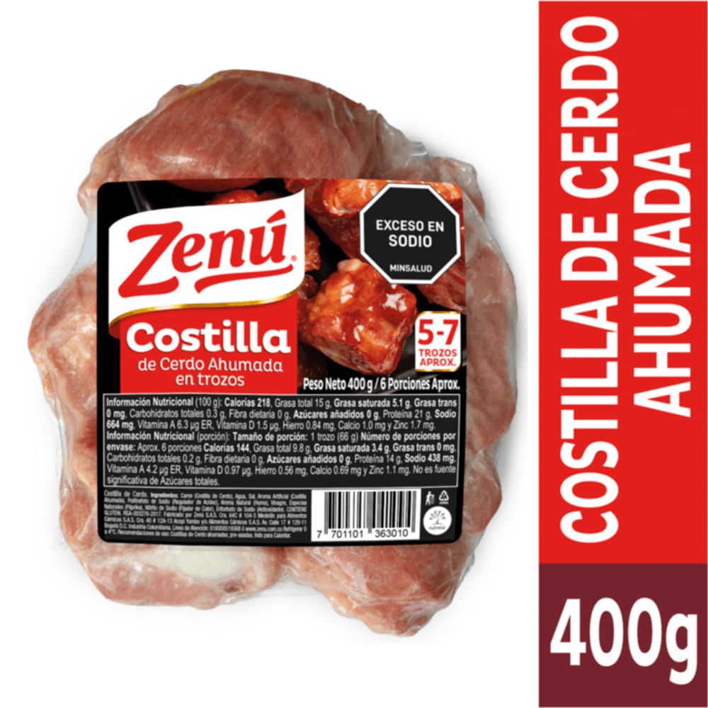 Imagen de Costilla ZENÚ en trozos x400 g