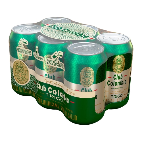 Imagen de Cerveza CLUB COLOMBIA trigo 6 unds x330 ml c/u