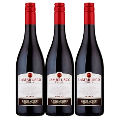 Imagen de Vino lambrusco ZONIN rossato ognigiorno x750 ml 2x3