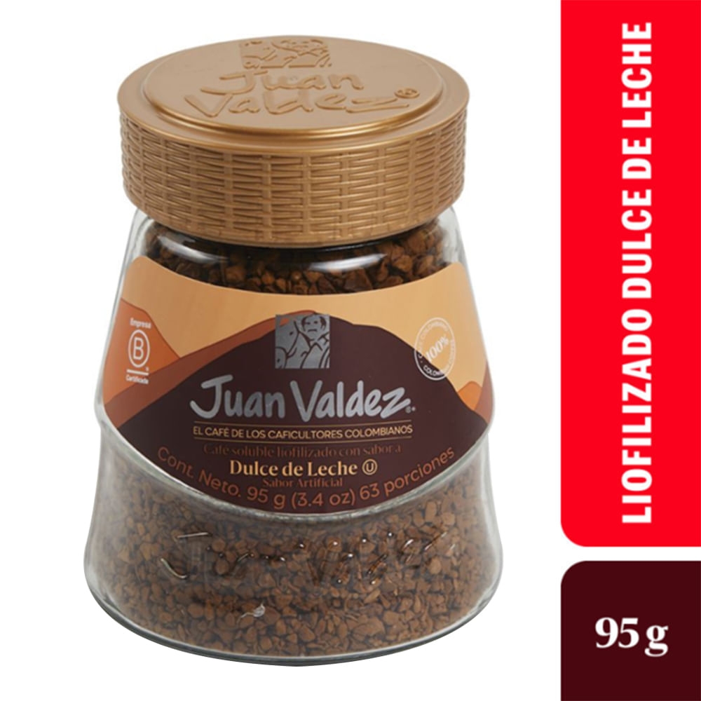 Imagen de Café  liofilizado  JUAN VALDEZ dulce de leche x95 g