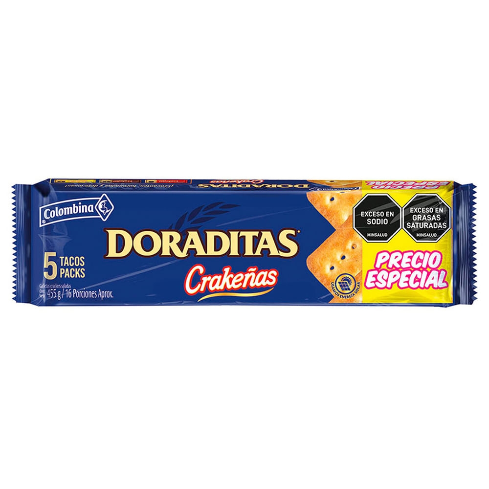 Imagen de Galletas COLOMBINA doraditas precio especial x455 g