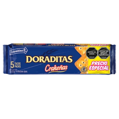 Imagen de Galletas COLOMBINA doraditas precio especial x455 g
