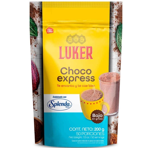Imagen de Chocolate LUKER choco express splenda x200 g