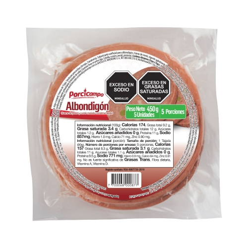 Imagen de Albondigon PORCICAMPO x450 g
