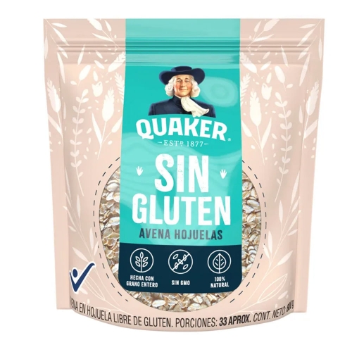 Imagen de Avena QUAKER en hojuelas sin gluten x800 g