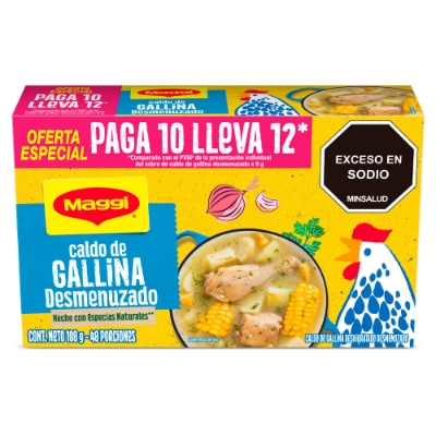 Imagen de Caldo MAGGI desmenuzado pague 10 lleve 12 x90 g
