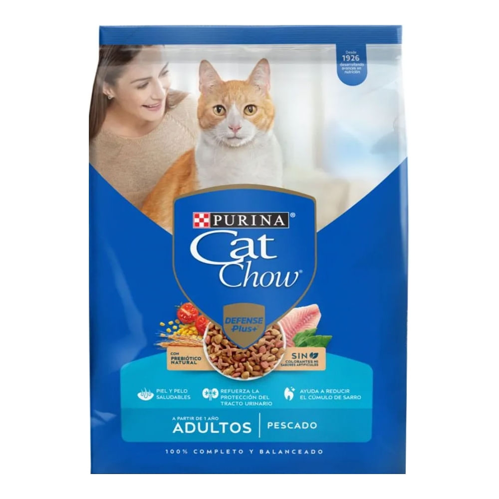 Imagen de Alimento para gato CAT CHOW adultos sabor a pescado x500 g