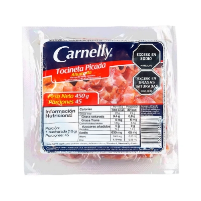 Imagen de Tocineta ahumada CARNELLY picada x450 g