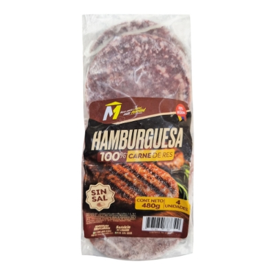 Imagen de Hamburguesa de res x480 g