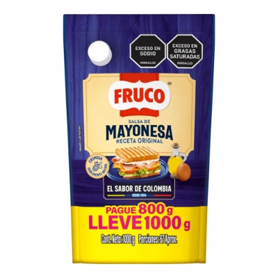 Imagen de Mayonesa FRUCO pague 800 lleve 1000 g