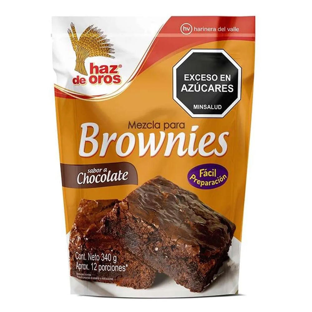 Imagen de Mezcla lista HAZ DE OROS brownies x340 g