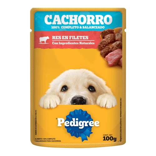 Imagen de Alimento húmedo para perro PEDIGREE cachorro res x100 g