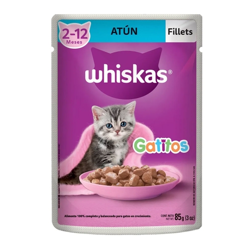 Imagen de Alimento húmedo gatitos WHISKAS de atún x85 g